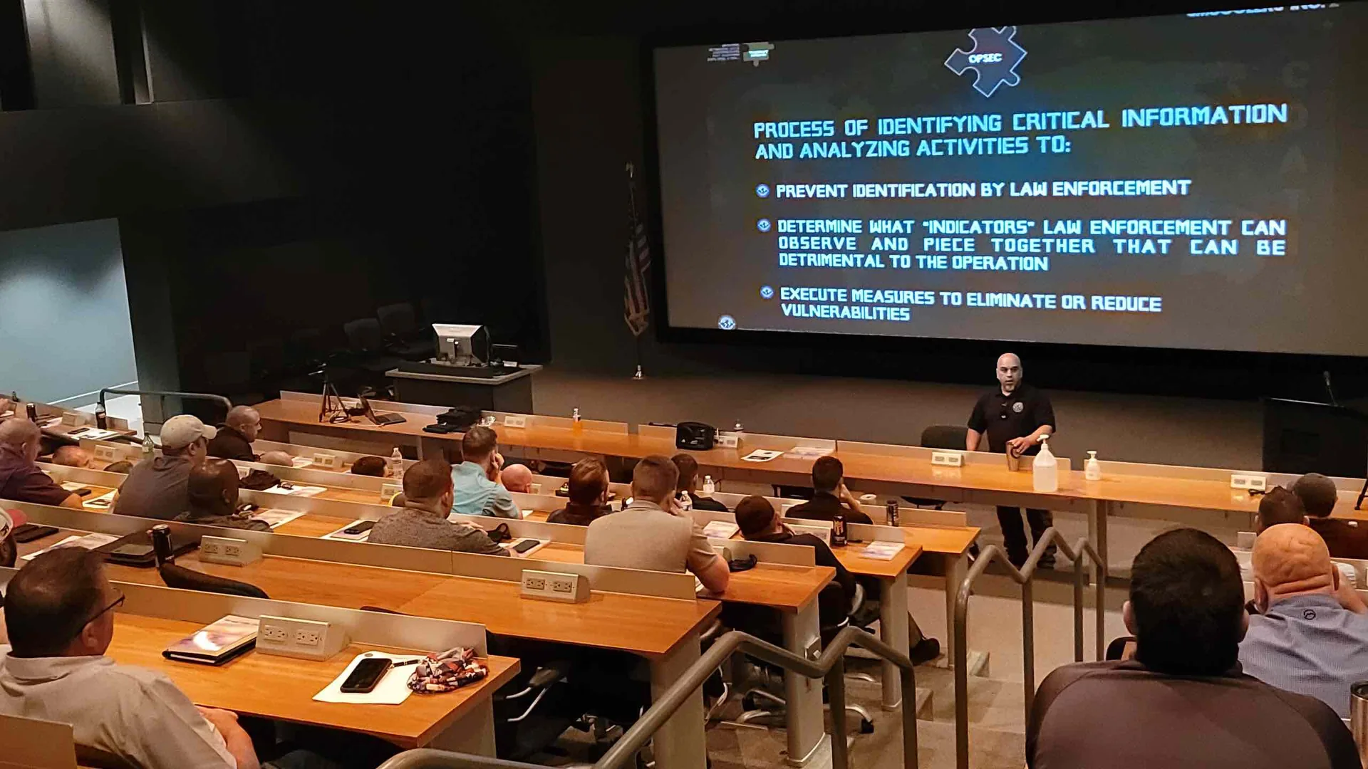 Triple I Solutions instructor teaching in an auditorium